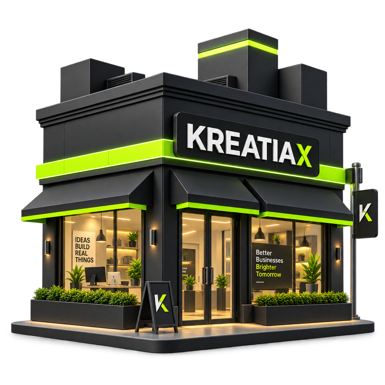 KREATIAX storefront concept