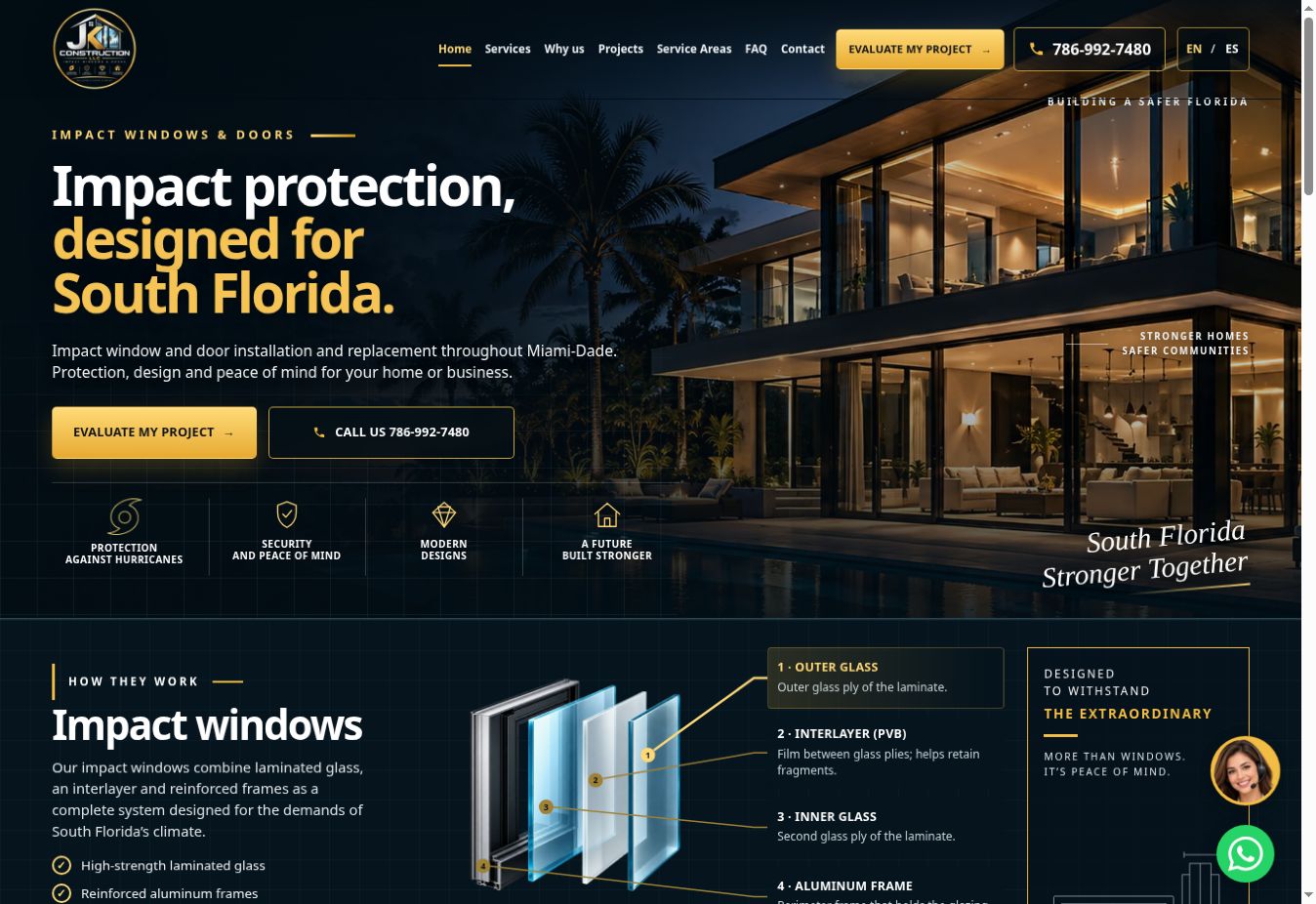 WindowsImpact.com — captura real del sitio web en escritorio